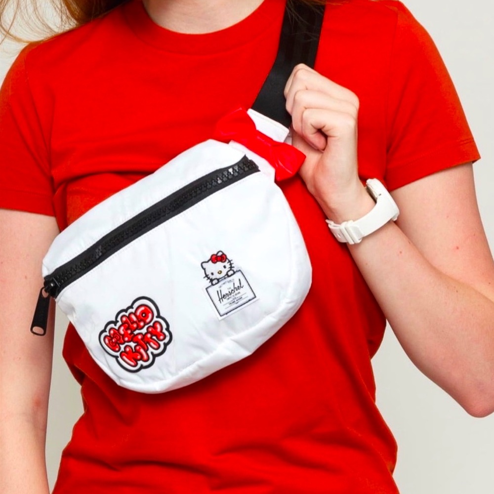 Herschel Hello Kitty Bag 45th Anniversary Fanny Pack Sanrio Waist Hip Belt New